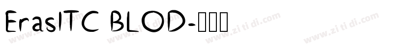 ErasITC BLOD字体转换